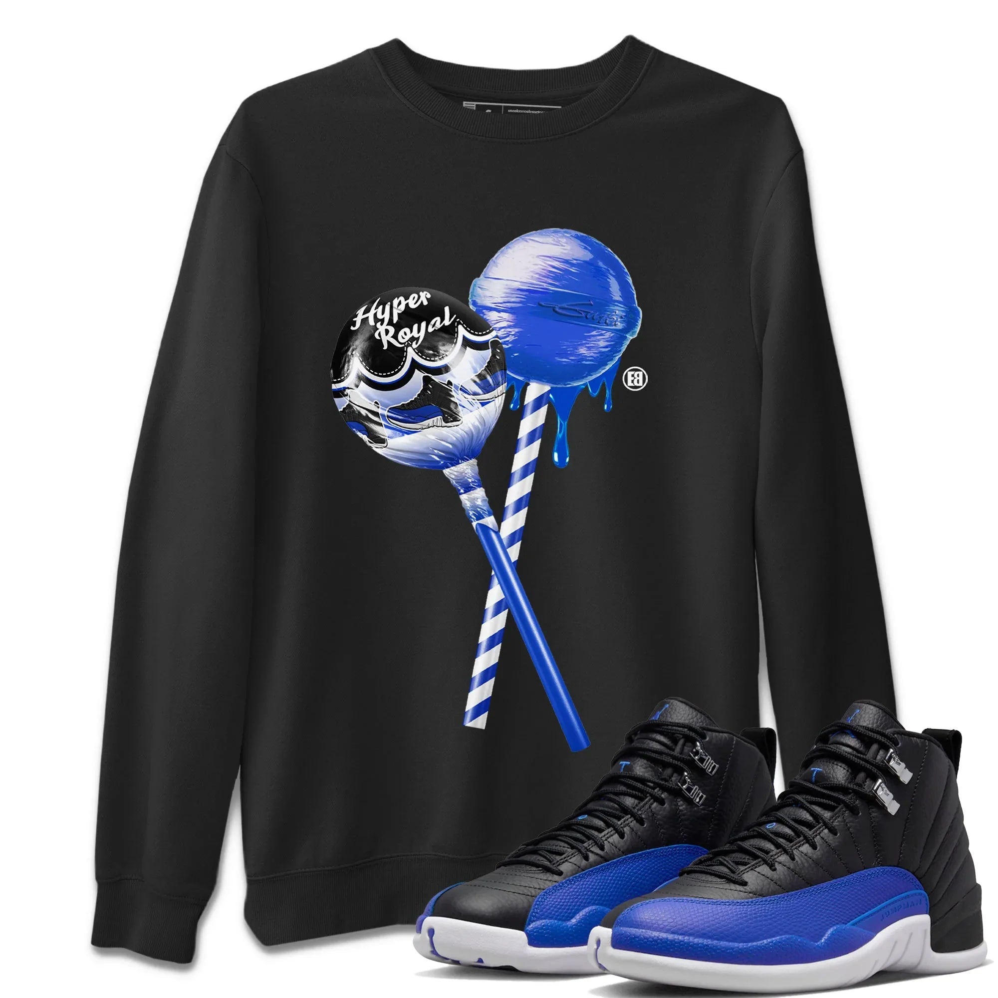 Sneaker Lollipops Unisex Sweater – Air Jordan 12 Hyper Royal, Sneakers Matching Sweater