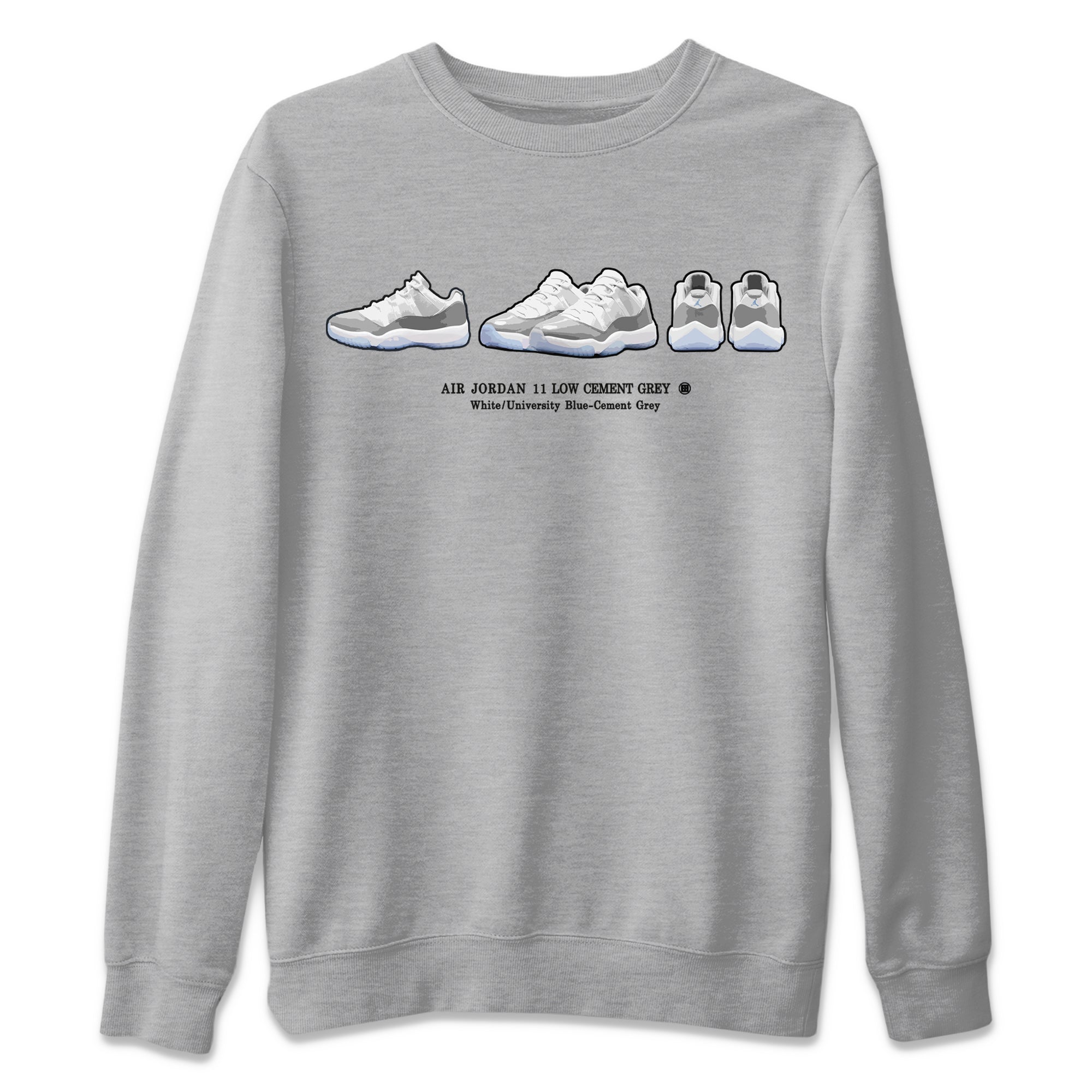 Sneaker Prelude Unisex Sweater – Air Jordan 11 White Cement, Sneakers Matching Sweater