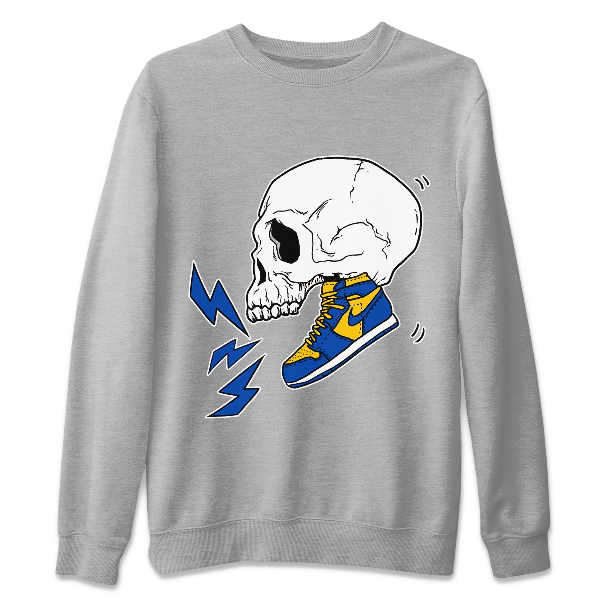 Sneaker Skull Unisex Sweater – Air Jordan 1 Game Royal Varsity Maize, Sneakers Matching Sweater