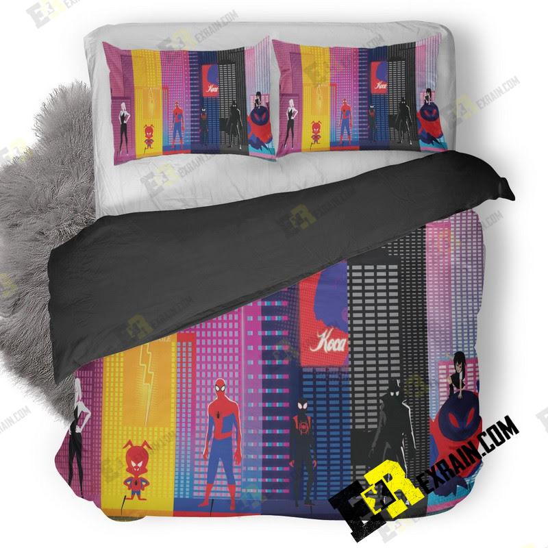 Spiderman Into The Spider Verse New Poster 87 3D Customized Duvet Cover Bedding Set