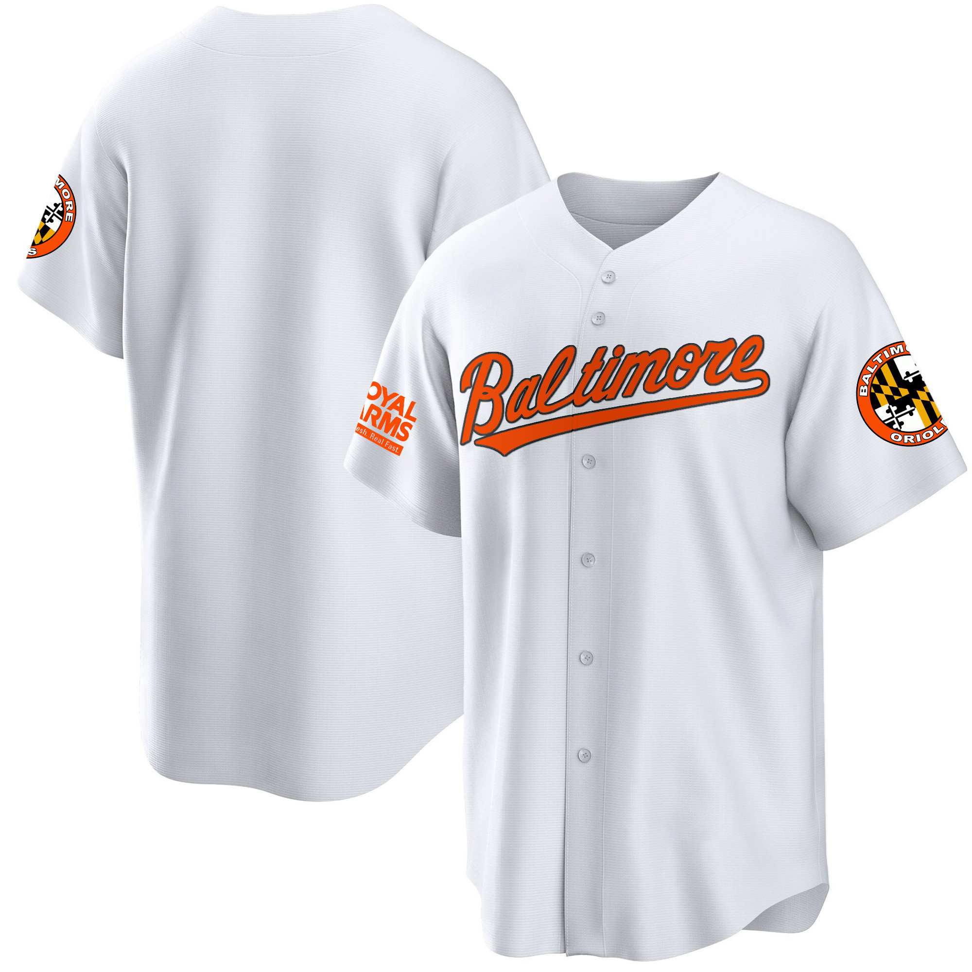 Team Men’s Baltimore Orioles 2023 Gold Cool White Jersey - All Stitched