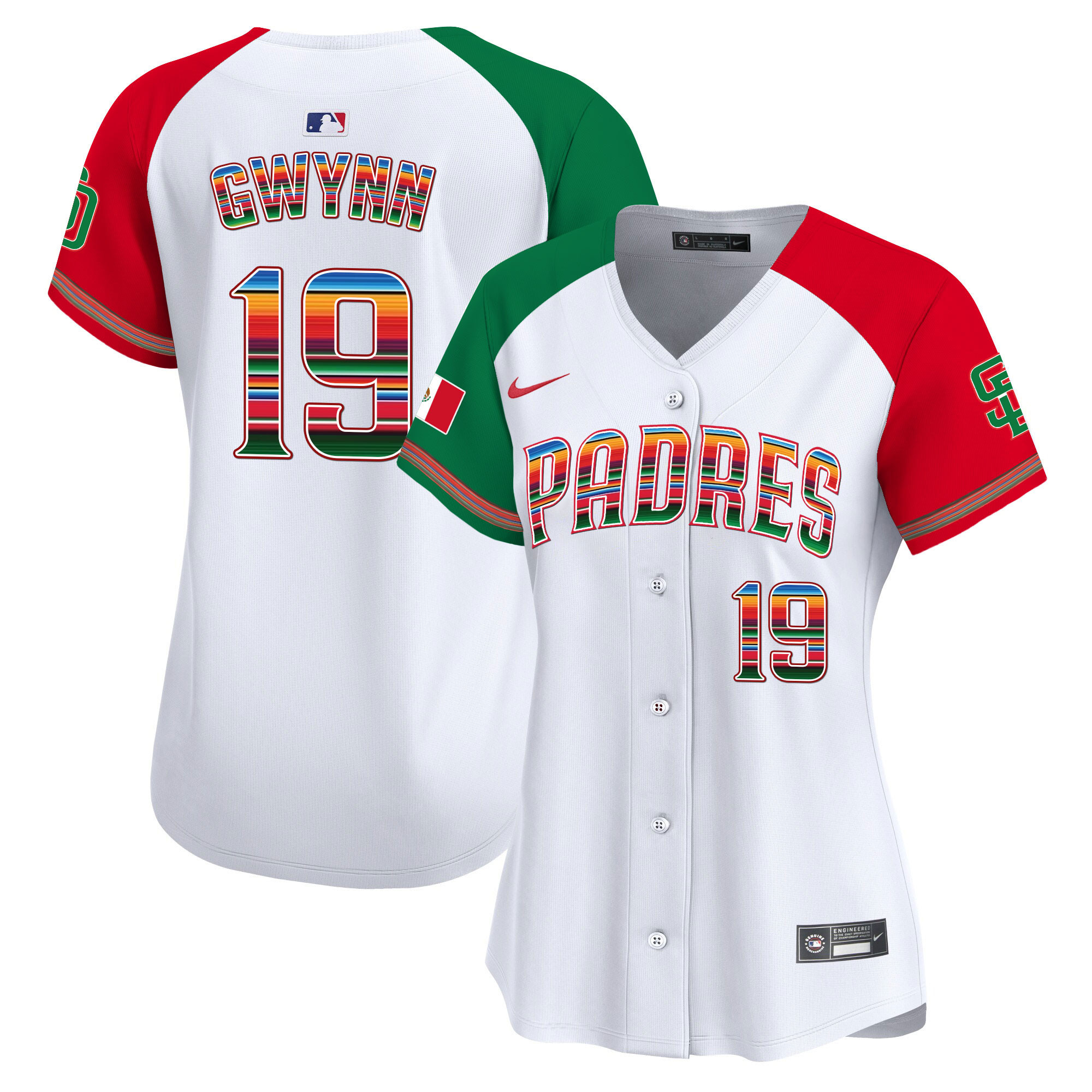 Tony Gwynn Women's San Diego Padres Mexico Premier Limited Alternate Jersey - All Stitched