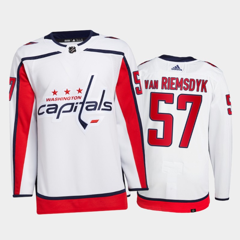 Trevor van Riemsdyk Washington Capitals Primegreen Pro Jersey 2021-22 White #57 Away Uniform