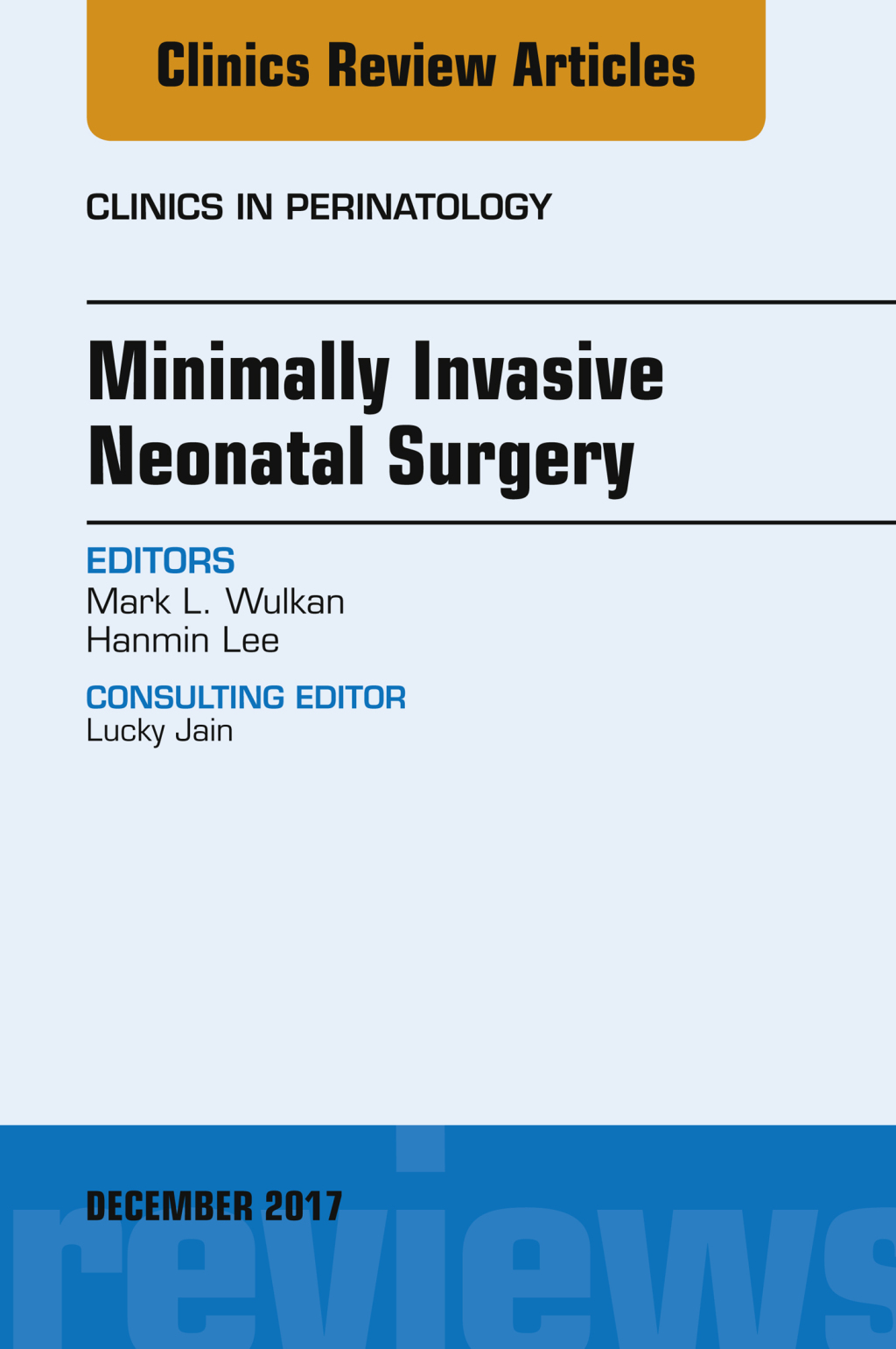 Minimally Invasive Neonatal Surgery, An Issue of Clinics in Perinatology 
