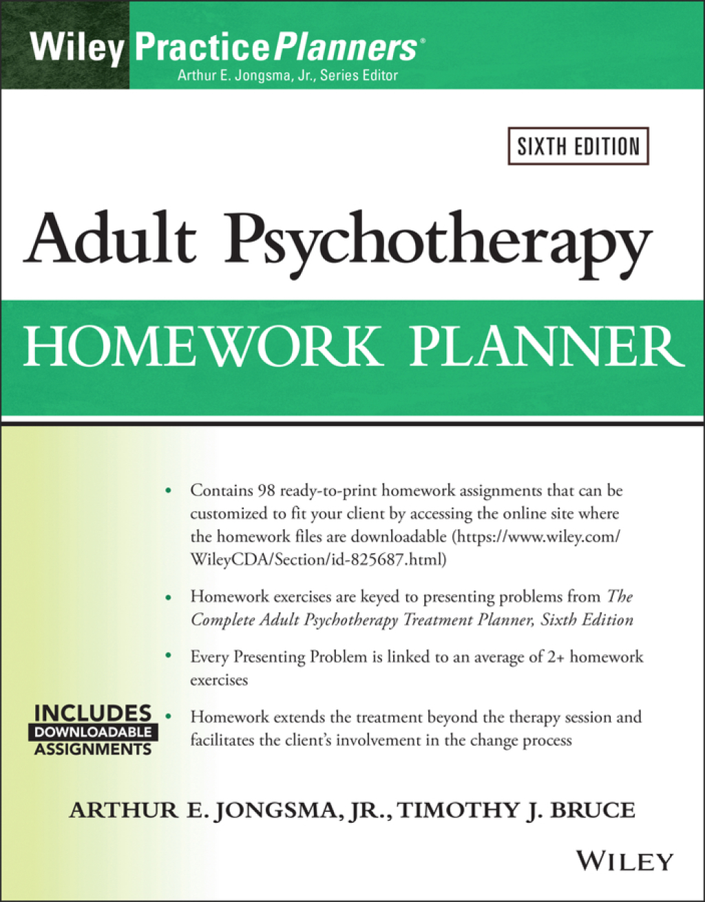Adult Psychotherapy Homework Planner 6th Edition