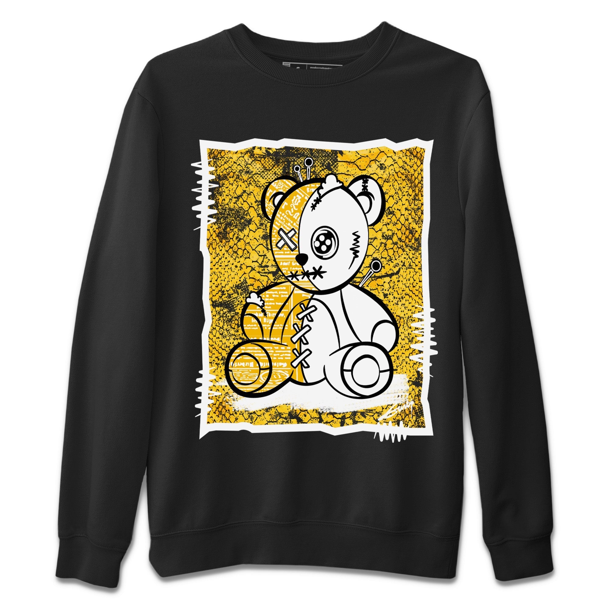 Vintage Bear Unisex Sweater – Air Jordan 11 Yellow Python, Sneakers Matching Sweater