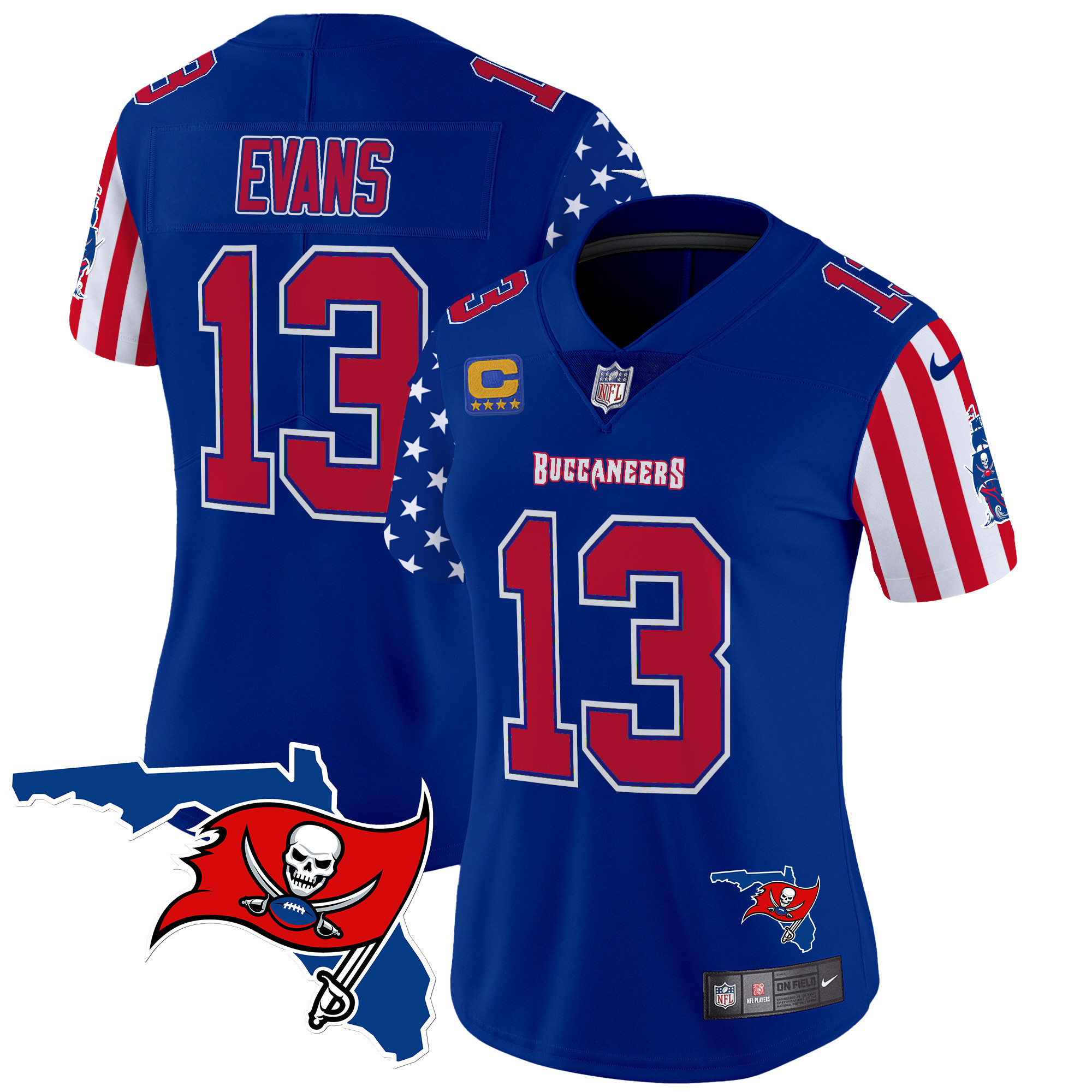 Women's Mike Evans Tampa Bay Buccaneers American Style Vapor Limited Royal Jersey - All Stitched