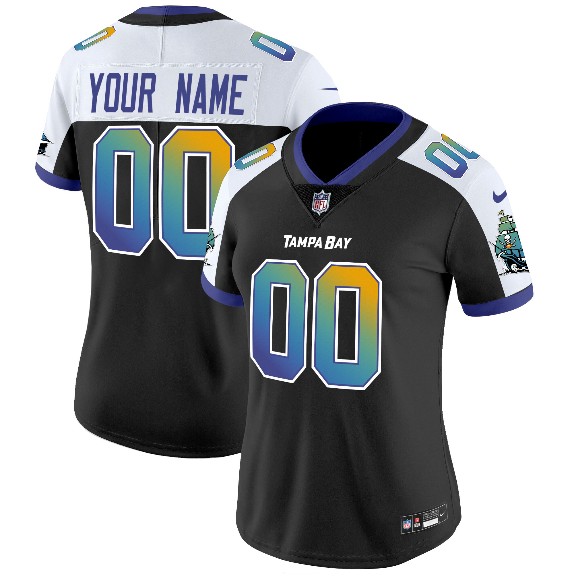 Women's Tampa Bay Buccaneers "Tampa City" Vapor Limited Custom Alternate Jersey - All Stitched